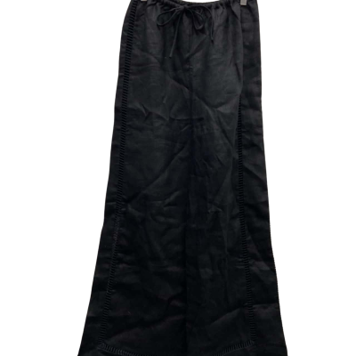 Dissh Womens  Size 6 LINEN High Waisted / Wide Leg Pants Black  RRP $149.99