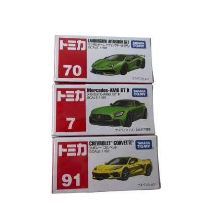 3 sealed Takara Tomy corvette Lamborghini AMG GT R
