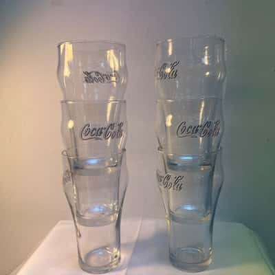 Retro Coca~Cola Drinking Glasses