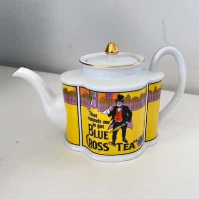 Vintage That Reminds Me To Get Blue Cross Tea The Great Tea Merchants Teapot