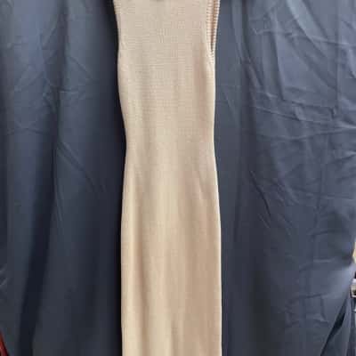 One Nile Backless Woolen Long Dress