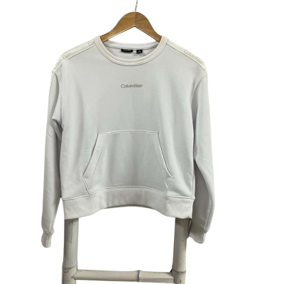 Calvin Klein Sport Womens Size S Crew Neck Crop Jumper 