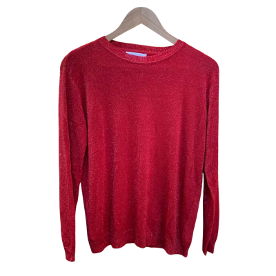 Frankie’s Melbourne Womens  Size M Crew Neck Jumper Red 