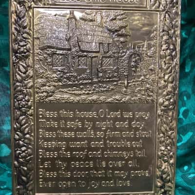 Vintage Peerage “Bless This House” Plaque