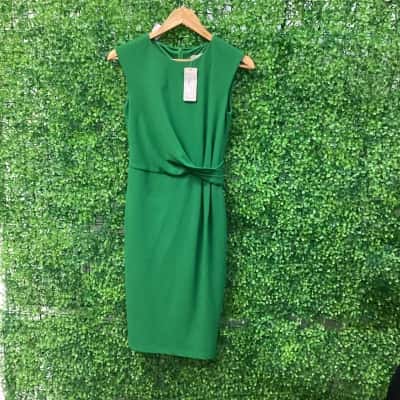 Forcast Womens sleeveless dress  Size 6 Green 