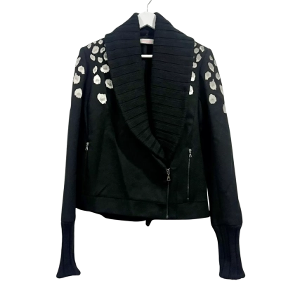 Sass & Bide Black White Pattern Jacket Size 8