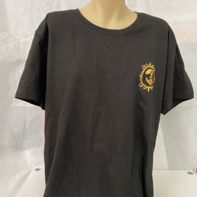 ALIBARBAR Mens 100% Cotton t-shirt,  Size L ,Short Sleeve T-shirt Black  , Brand new with Tag