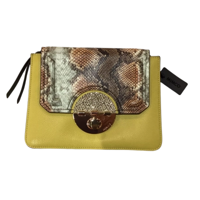 Mimco Womens Cross body Bag Animal print / Khaki / Yellow 