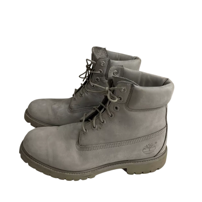 Timberland Mens  Size 9 6 Inch Premium Boots Grey