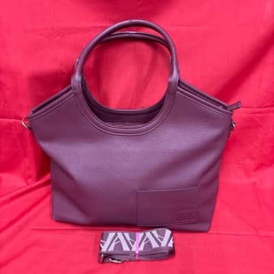 Ava  Women’s Burgundy Tote Bag 