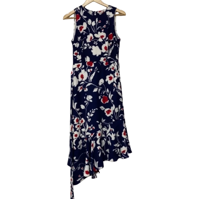 BNWT Phase Eight Womens Isla Printed Dress Size 36 Navy Blue  RRP169 EURO