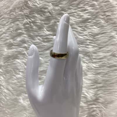 Mens- Spikes Stainless Steel Gold tone Ring