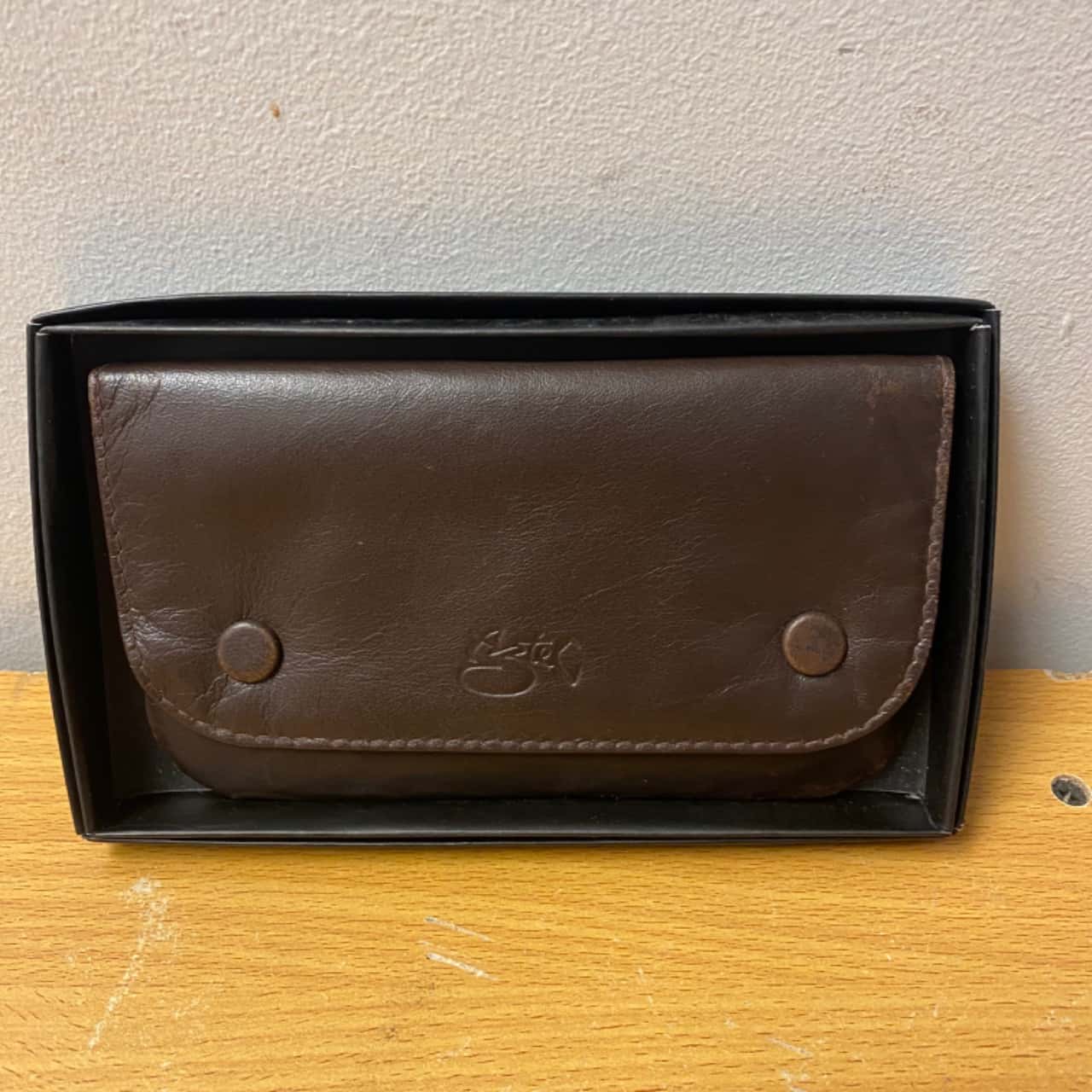 Tobacco Pouch “Aztec” Brown” Genuine Leather(s) - Used Good