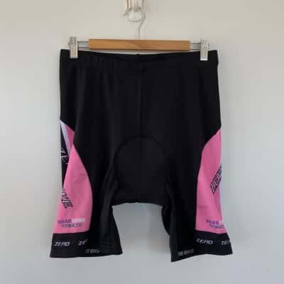 Zero Bike Black Pink Bicycle Padded Shorts Size XL 