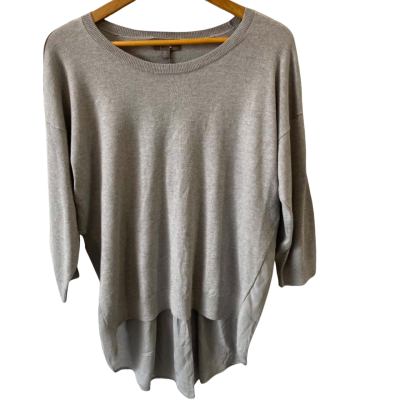 Sussan Womens Size XL Cotton Blend Pullover Grey
