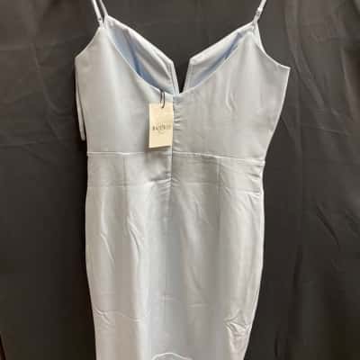 Bardot Womens  Size 12 Kristen Peplum Blue Dress
