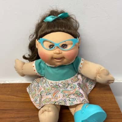 Cabbage Patch Doll - Babyland with glasses and pigtails 