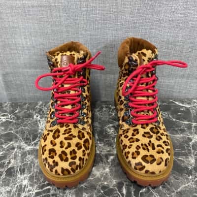 Obus Womens  Size 36 Boots Animal print / Brown 