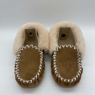 'UGG' Sheepskin Moccasin Slippers [B#17]