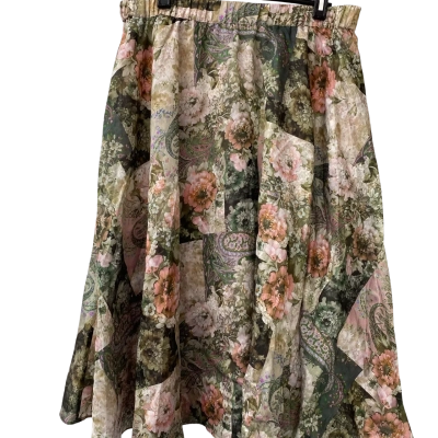 Portmans Curve Floral MIDI Skirt Size 18  