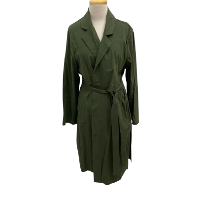 Blue Illusion Trench Coat.  Size XL.  New with tags