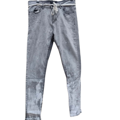 Saint Morta Mens Size 32 Skinny Jeans Grey / White (16)