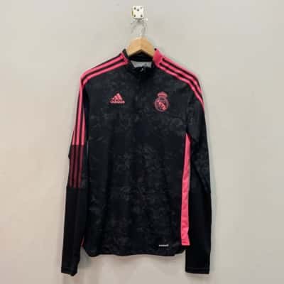 Adidas Real Madrid FC Mens  Size S Jersey Black  / Pink  