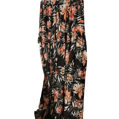 Rip Curl Womens  Size S Maxi Skirt Black  / Floral 