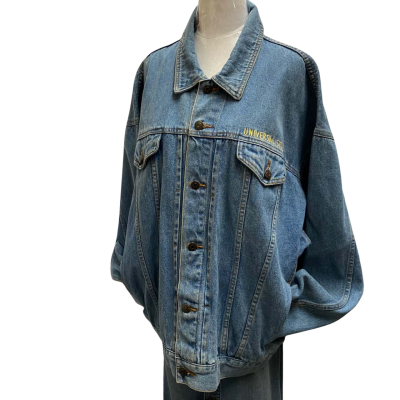 Unisex Denim Jacket Blue / Multicoloured Vintage Universal Studios Denim Jacket 