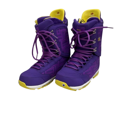 Burton Snowboards Mens  Size 13 Boots Purple / Yellow 