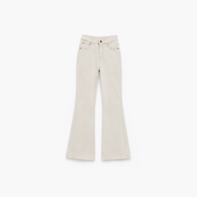 Wrangler Cream Bootcut Jeans 