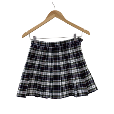 American Apparel Womens  Size S Pleated Mini Skirt Tartan