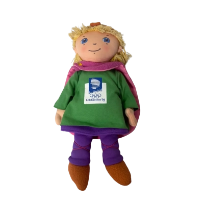 1994 Olympics Mascot Doll Lillehammer Rare 40cm