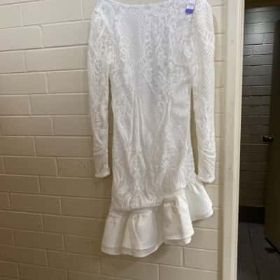  Womens Cocktail Dress White 
