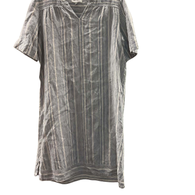Thought Womens  Size 12 Hemp Dress Blue / Pinstriped 
