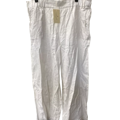 Natural for Birds White Linen Pants   Size 22 