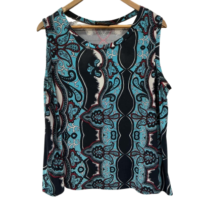 Veducci Womens Size 12 / 14 Sleeveless Top Multicoloured