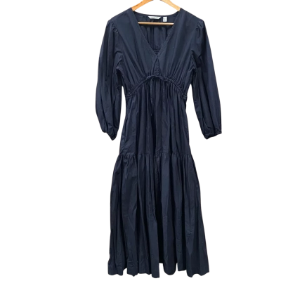 Country Road Black Tiered Midi Dress Size 10 