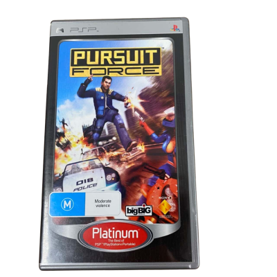 Pursuit Force Sur Sony PSP - Platinum - Complet Version Française - Très Bon état
