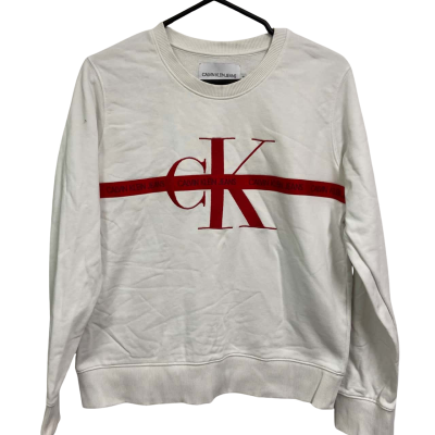 Calvin Klein Jeans Mens  Size M Jumper Red / White 