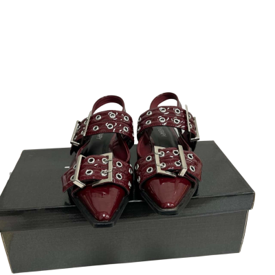 Therapy Womens Size 7 Black / Maroon Matilda Sandals