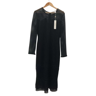 SHILLA THE LABEL Womens  Size XL Midi Dress Black BNWT