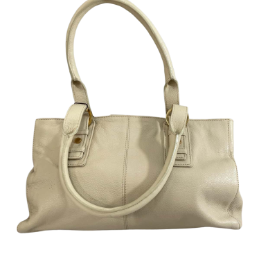 Annapelle Leather Handbag in Cream