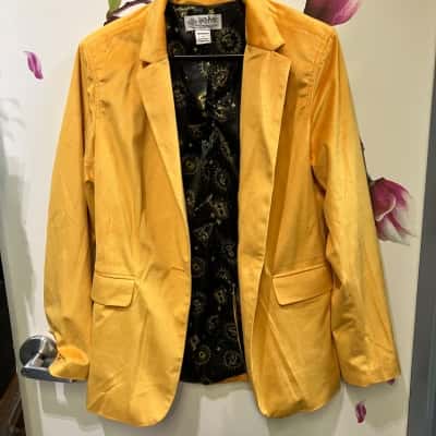  Womens  Size 12 Blazer Yellow 