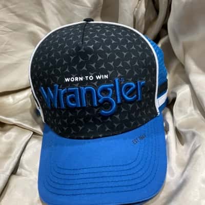Wrangler Jack High Mens  Size One Size Trucker  Cap Black  / Blue 