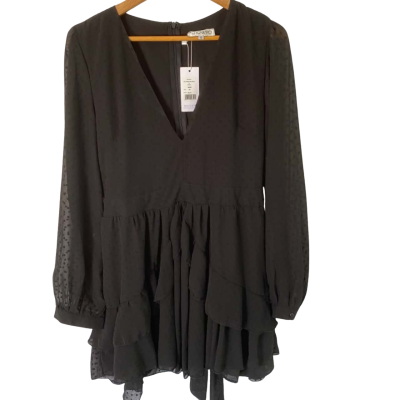 Showpo Womens  Size 18 For A Rainy Day Dress Black  