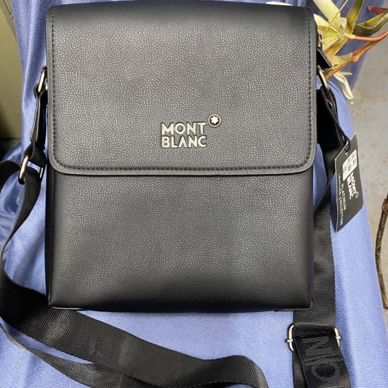 Mont Blanc Womens Black Messenger Bag