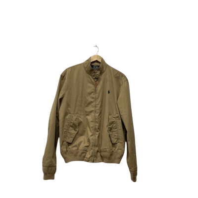 Polo Ralph Lauren Mens  Size M Bomber Brown / Checked / Green 