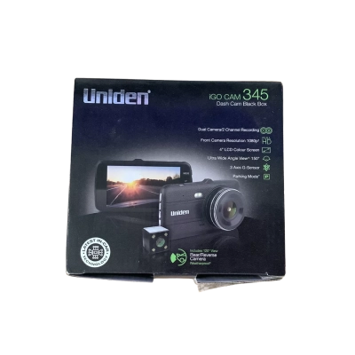 Uniden iGO CAM 345 Black.  New in Opened Box 