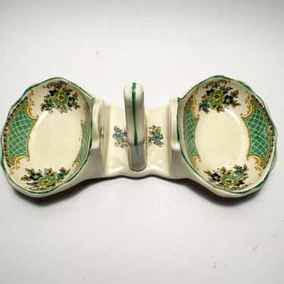 Woods Ivory Ware England Dived Ceramic Dish -manufactured in Burslem, Staffordshire, England, dating 30-40’s